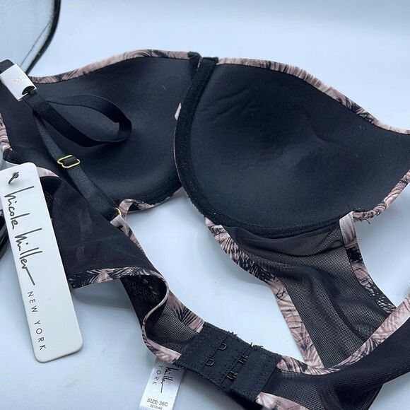 NWT Nicole Miller literally lift 36C padded underwire bra - Picture 7 of 9
